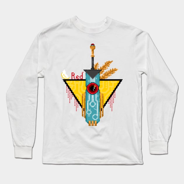 Transistor Pixel Art Long Sleeve T-Shirt by AuroraCelestine